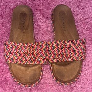 Primark Rainbow Woven Sandals